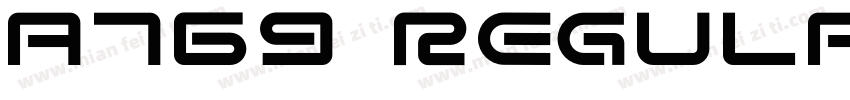 a769 Regular字体转换